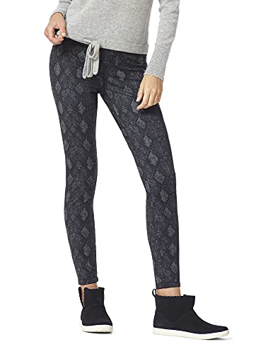 HUE Women's Reversible Ponte Leggings, Snake,...