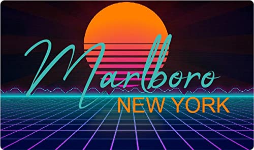 Marlboro New York 4 X 2.25-Inch Fridge Magnet Retro Neon Design