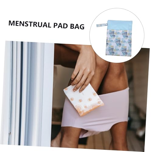 Bolsa para almacenamiento de toallas sanitarias portátil y ligera miniatura 6