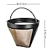 NRP Taller #4 Gold-tone Permanent Coffee Filter Compatible for KRUPS SAVOY, Braun, DeLonghi 12 cup Coffeemaker & More