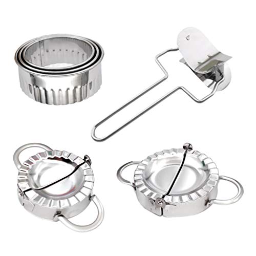 Foto von Hemoton 6 Stück Edelstahl Teigtaschen-Formen Pierogi Maker Teigpresse Ravioli Maker Gebäck Werkzeug