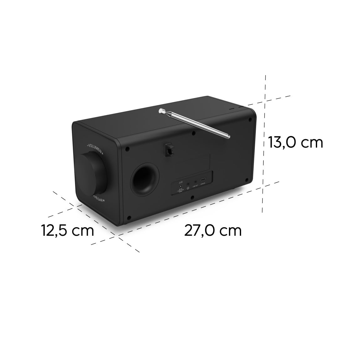 Hama | Digitales DAB/DAB+ und FM Radio mit Bluetooth. (Tischradio mit Farbdisplay, kabelloser Lautsprecher für Musik, Radiowecker mit 30 Voreinstellungen) Schwarz.
