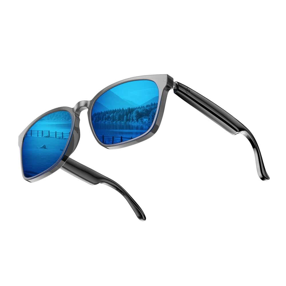 Occhiali con Fotocamera Integrata, Occhiali da Sole Intelligenti AI Bluetooth 5.4 con Altoparlante 145
