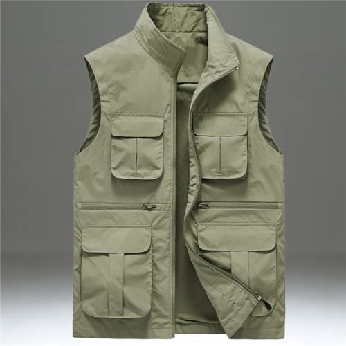 Pegsmio Men Waistcoat Jacket Many Pocket Sleeveless Coat Travel Outdoor Photographer Fishing Hiking Jackets Vest4