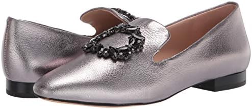 Karl Lagerfeld Paris womens Noor Loafer Flat, Silver, 9.5 US | Image 6