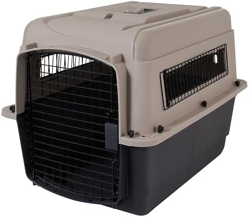 Petmate Ultra Vari Dog Kennel for Small to Medium Dogs (Durable, Heavy Duty Dog Travel Crate, Made with Recycled Materials, 28 in. Long) 25 to 30 lbs, Made in USA