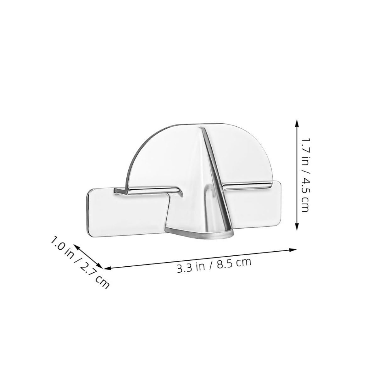 ABOOFAN Modern Wall-Mounted Sunglasses Organizer 6pcs Plastic Eyeglasses Holder for Quick Access in Home Office