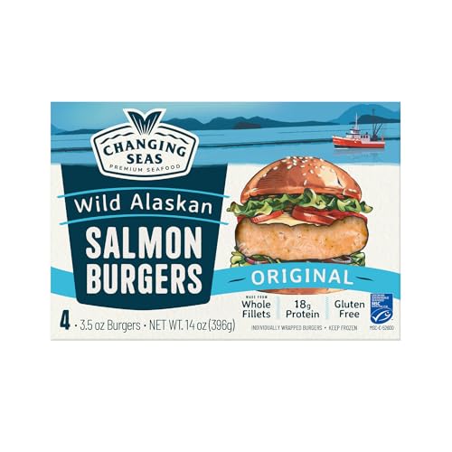 Changing Seas, Original Wild Salmon Burger, 14 Ounce