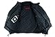 Motorradjacke aus Leder, CE-Protektoren für Herren, Schutzstufe 2, MBJ-08A, Schwarz, M