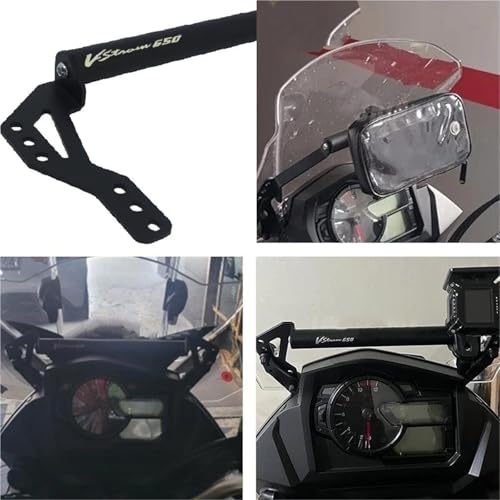 Support barre navigation moto 12mm noir pour Suzuki V-Strom DL650 XT - 2