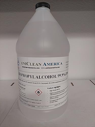 IPA - Isopropyl Alcohol - UniClean America Isopropanol 99.9% puirty - Made in USA - Size 2 Gallons