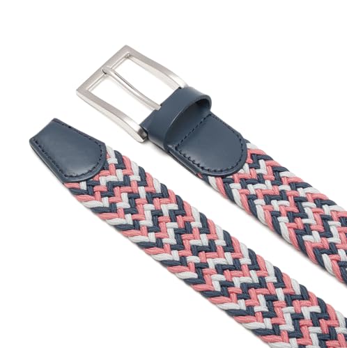 Image of Fabio Valenti Canvas Elastic Fabric Woven Stretch Braided Belts for Men Women Junior with Multicolored /Full Sizes