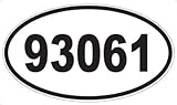 US Decal, Inc. Number 93061 Oval Sticker