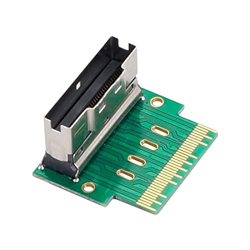 Slimline SAS 74Pin SFF-8654 mâle femelle : adaptateur d'extension coudé 90 degrés