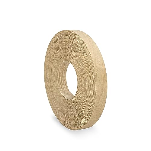Birch Edge Banding 3/4 inch x 25 feet Wood Veneer Pre Glued Adhesive Edging Trim Band Tape Iron On...