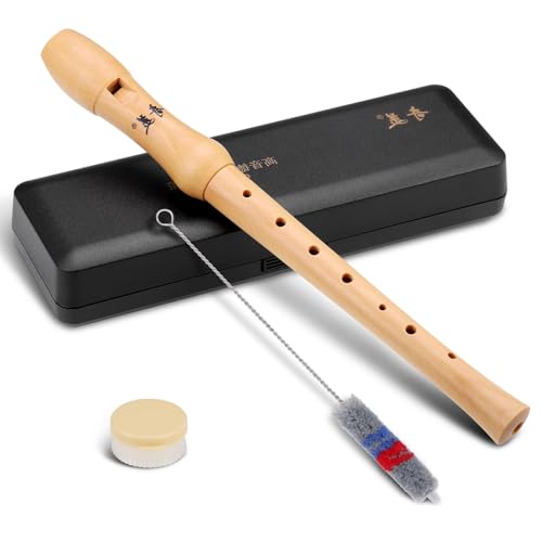 Frogetu Blockflöte aus Holz, C-Sopranblockflöte, deutsche Griffweise,...