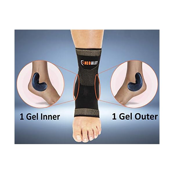 NeoAlly-Copper-Compression-Ankle-Sleeve-with-Silicone-Gel-Ankle-Support-for-Achilles-Tendon-Plantar-Fasciitis-Foot-Swelling-Injury-Recovery-Large-Pair NeoAlly Copper Infused Ankle Brace Silicone Gel Ankle Support Compression Sleeves for Pain Relief, Plantar Fasciitis, Achilles Tendonitis, Large, 1 Pair
