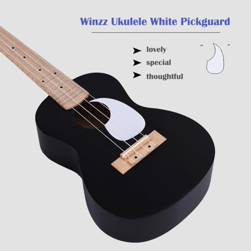 Winzz Ukulélé Adulte Debutant, Ukulélé Concert 23 Pouces, Kit Ukulélé Enfants avec Accordeur, Housse, Sangle, 9 Accessoires (Couleur : noir, en Bois) - Les Beatles, Paul McCartney, John Lennon, RIngo Starr, George Harrison Winzz Ukulélé Adulte Debutant, Ukulélé Concert 23 Pouces, Kit Ukulélé Enfants avec Accordeur, Housse, Sangle, 9 Accessoires (Couleur : noir, en Bois) – Image 4