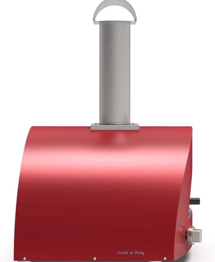 Alfa Moderno 2 Pizze Natural Gas Pizza Oven - Antique Red - FXMD-2P-MROR-U