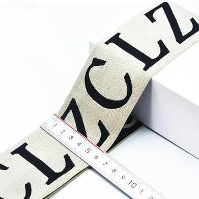 Banda elástica de jacquard con letras de colores de 6 cm, 8 cm y 10 cm para hacer tú mismo trajes de yoga, faldas, cinturas, abrigos y pantalones, banda elástica decorativa para coser, n.º 3, 100 mm