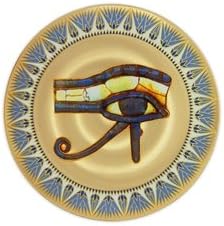 HeartsforLove Eye of Horus/Scarab Double Sided Icon Gold Plated Sacred Geometry 4" Grid
