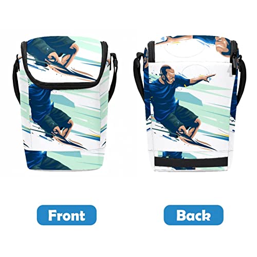 Lonchera de dodgeball para niños bolsa bento reutilizable escolar 5