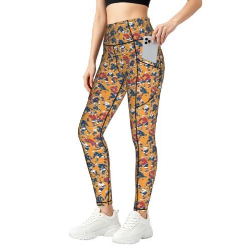Pantalon de yoga ample hockey femme pour entraînement décontracté et running