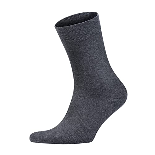 HDL Men's Dress Socks Classic Premium Combed Cotton Crew Socks Soft Breathable 6 Pairs