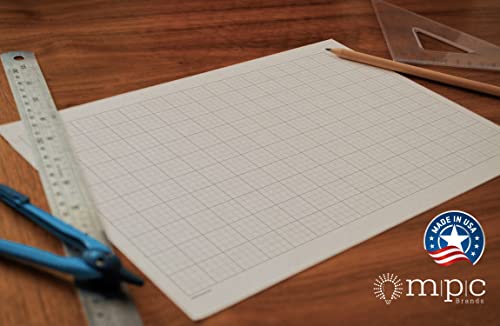 Mpc Brands Quadrille Grid Blueprint And Graph Paper (1 Pack 11 X 17) White #TOP6
