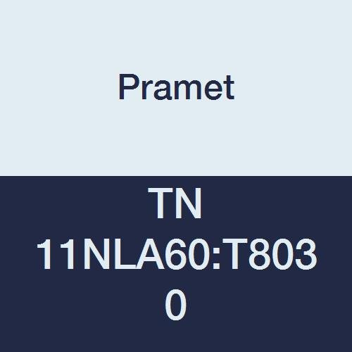 TN 11NLA60:T8030 Carbide Indexable Internal Threading Insert, Multi-Material (P30,M25,K30), 60 Degree Metric Partial Profile, Pitch 0.50-1.50 mm, 3 Cutting Edges, PVD, Gold (Pack of 5)