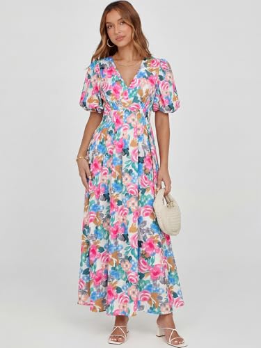 Image of Maxigerui Women's Summer Floral Maxi Dress Spring Wedding Guest Dress 2026