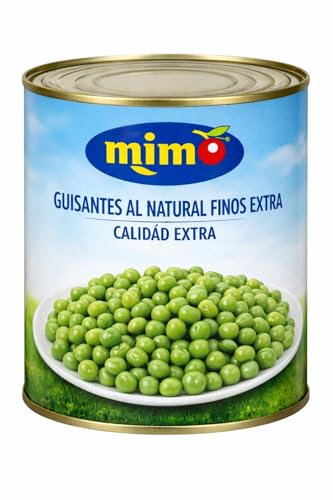 MADALO - Pack MIMO Guisantes al natural finos extra lata 2.5kgs 1600grs peso escurrido