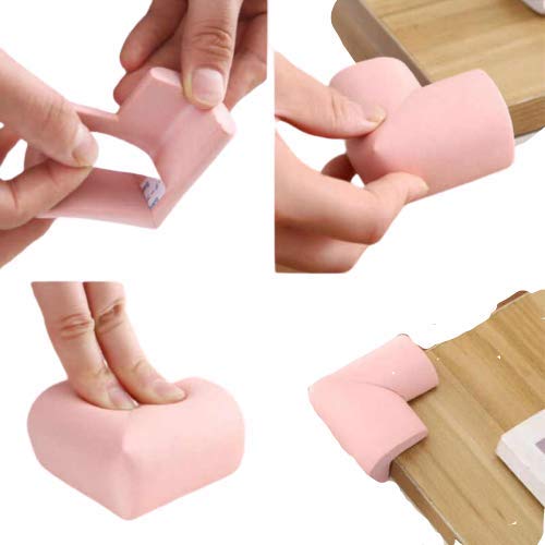 Image of 4 Piece Table Corner Edge Guards for Infant and Baby Safety (Random Color)