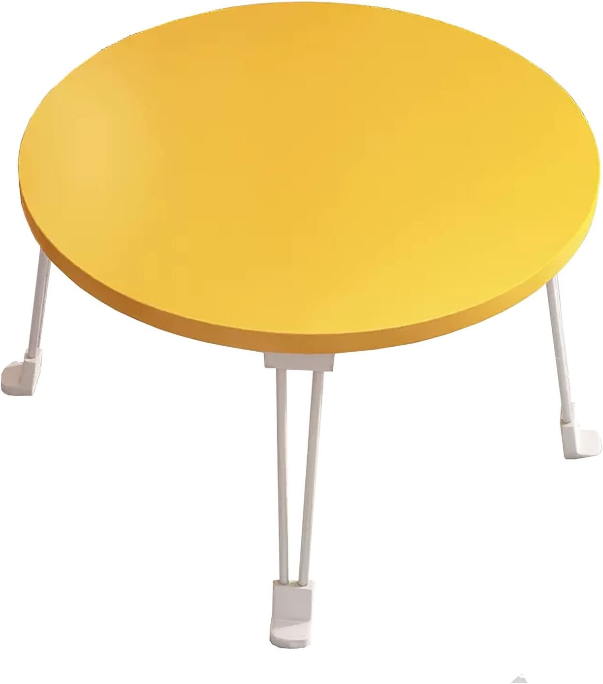 SJIOUEOT Folding Coffee Table, Round Dining Table, Simple