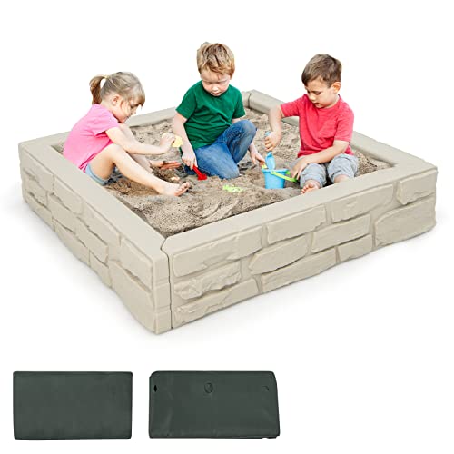 Costzon Kids Sandbox with Cover, 47