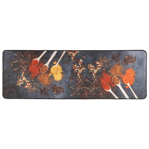 Tapis de cuisine multicolore lavable fini les glissades et les taches