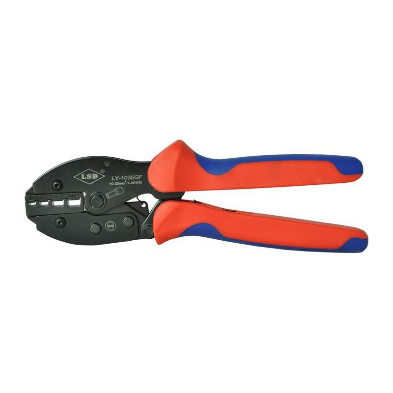 FMingNian 1pc Hand Crimping Tool LY-1035GF Bootlace Ferrules Crimp Tool For Crimping Ferrules 10-35mm²