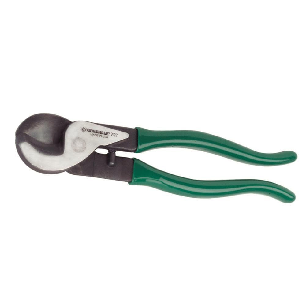 Greenlee 727 9-3/4" Handheld Cable Cutter for Copper and Aluminum Cables Up to 2/0, 70 Square Millimeters