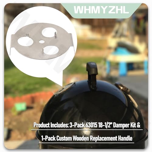 Kit Damper 3-Pack y Mango de Madera Compatible Weber miniatura 4