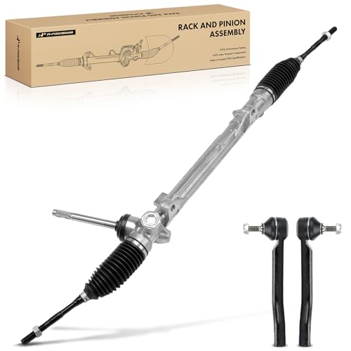 A-Premium Power Steering Rack and Pinion & Outer Tie Rod End Kit Compatible with Nissan Rogue 2014-2019, Rogue Sport 2017-2019, Electronic Power Steering with Manual Rack, 3-PC Set