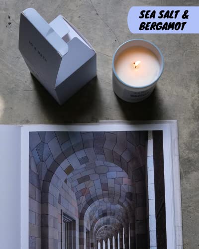 Sea Salt & Bergamot, Premium Scented Candles, Non Toxic, 46H Burn, 8.1Oz Soy Wax, Aromatherapy, Strong And Long Lasting Jar Candle For Home, Gifts For Women And Men, Spring Candle, Velas Aromaticas #TOP4