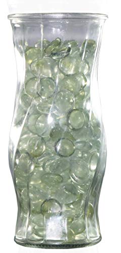 Jewel Glass Gems Vase Filler, Table Scatter, Craft Accents (2.2 Pounds, Diamond Clear)