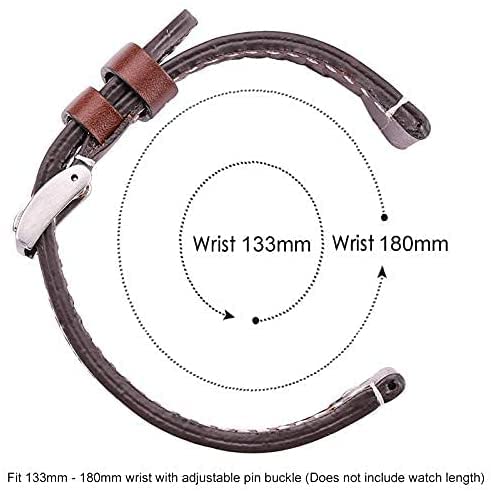 Leder Uhrenarmband Echtes Leder Uhrenarmbänder 18mm 20mm 22mm 24mm Damen Herren Uhrenarmband