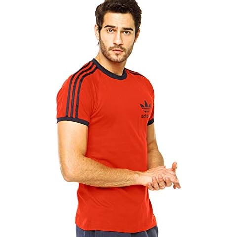 Camiseta Adidas Sport ESS tee Trefoil Hombre Rojo Talla S Cover