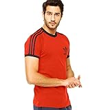 Herren adidas Originals Sport Essentials T-Shirt in blau, Rundhals, kontrastierender Rippkragen und Manschette. Typisches Detail mit den 3 Streifen auf den Ärmeln. adidas Trefoil-Logo an der Vorderseite. Kontrastierende Details. Maße von Schulter bis Saum:ca. 73,7 cm, 100% Bio-Baumwolle.Maschinenwaschbar.Ref S18424 - Messungen dienen lediglich als Orientierungshilfe.