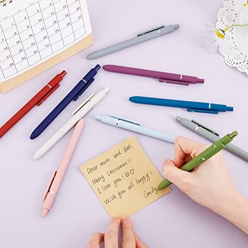 Image of FIOVER Gel Pens 10pcs 0.5mm Quick Dry Black Ink Fine Point Pens