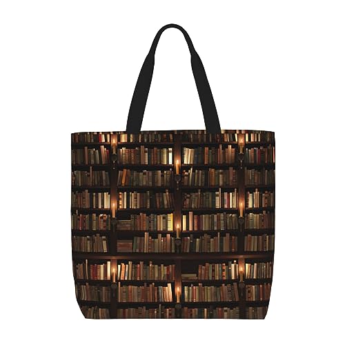 Libro De Estantería De La Biblioteca Bolsa Tote Moda Bolso Bandolera Casual Tote Shopper Para Almacenar Shopping Estudiante