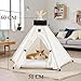 ShakubTipi Zelt für Haustiere,Katzen und Hunde Haustierzelte mit Kissen,Katzenzelt Hundezelt Abnehmbar und Waschbar,Hunde Tipi Katzentipi,Katzenhaus Indoor,Hundehaus für drinnen,70x50x60cm