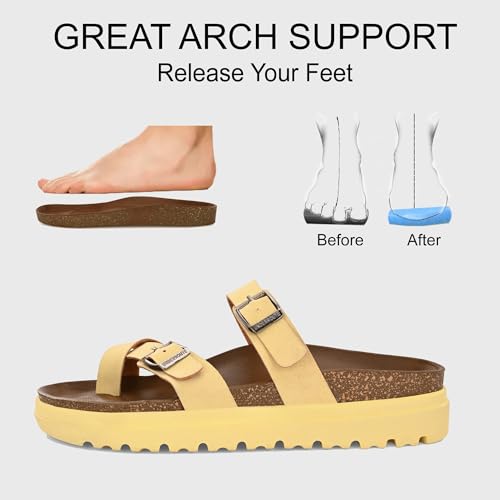 Image of Centrino Women's Berkin-Style Slip-On Sandals | Open Toe Design | Soft PU Footbed | Lightweight & Comfortable | Arch Support | On-Grip Sole | Casual Outdoor Wear (9228)