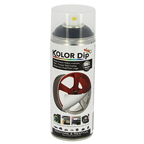 S SUMEX Kolor Dip Spain KD11001 Pintura en Spray con Vinilo Líquido Extraible, Negro Mate